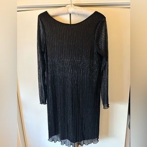 Shimmery long sleeve dress